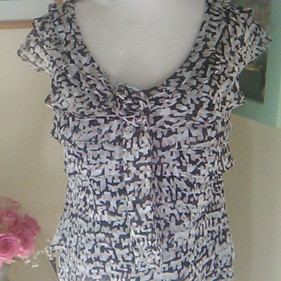 R & K Originals Sheer Layered Dress - Picture 2 of 13